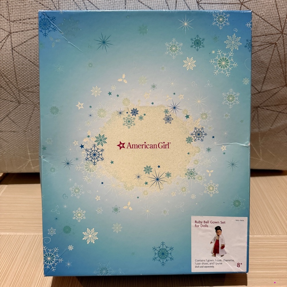 American Girl Ruby Red Ball Gown Set